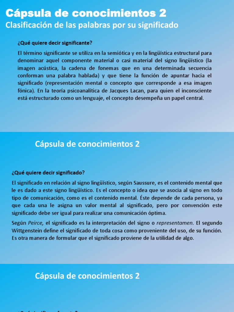 Significante y significado en semiótica | PDF