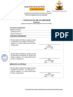 Constancia de No Deudor: o de La Igualdad de Oportunidades para Mujeres y Hombres"