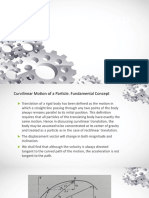 CURVILINEAR MOTION EQUATIONS AND CONCEPTS