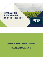 Kebijakan Ramadhan 1444 H - 2023 M