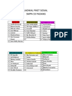 Jadwal Piket Sosial