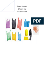 Prepare 1 Plastic Bag & Rubber Band