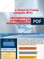 Reunión Virtual de Trabajo Colegiado (RTC) Implementación Y Aprobación de Las Normas de Convivencia