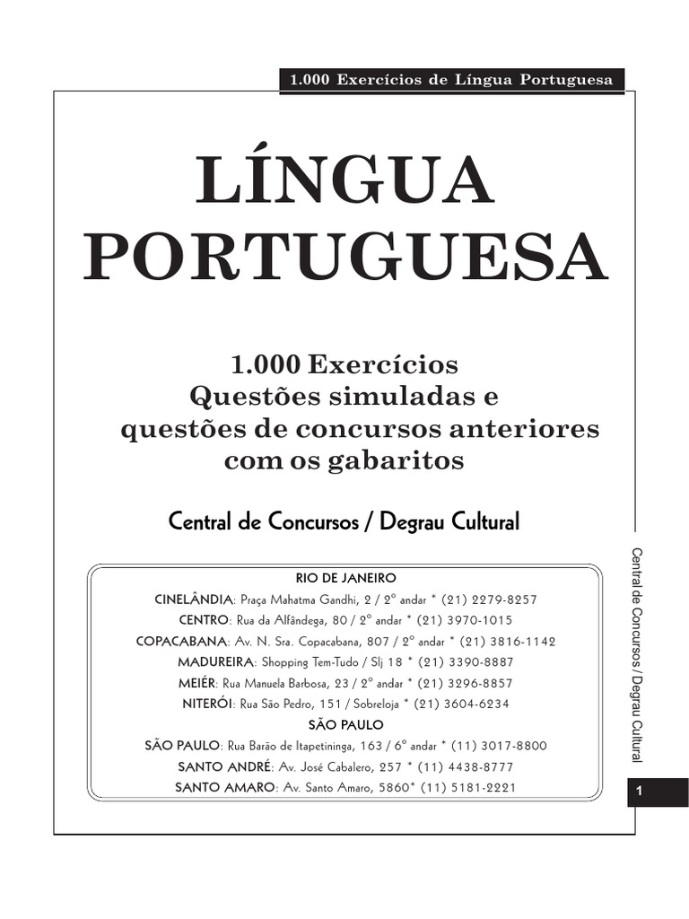 Exercícios de Português para Concursos | PDF | Pronome | Adjetivo