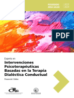 Deusto: Intervenciones Psicoterapéuticas Basadas en La Terapia Dialéctica Conductual