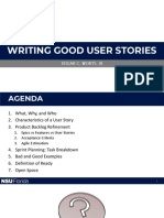 Writing Good User Stories to Deliver Business Value