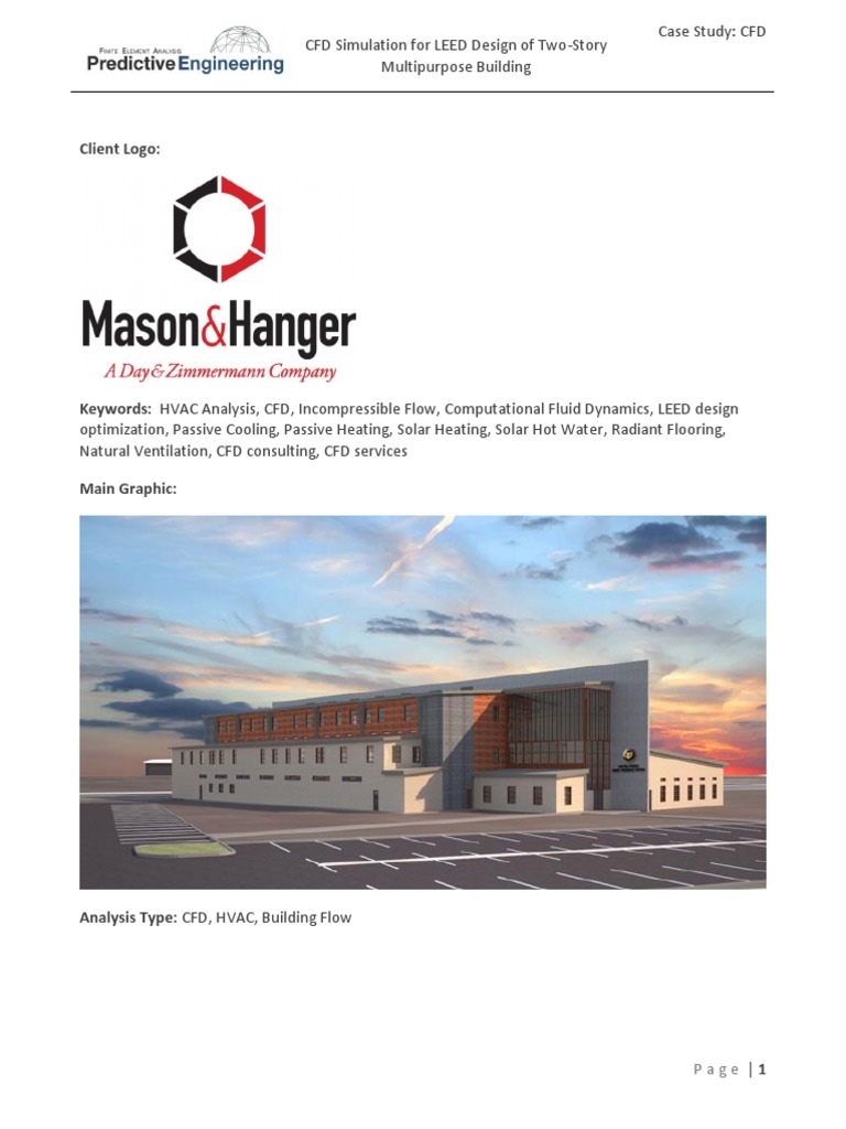 LEED Design CFD Analysis for Building | PDF | Computational Fluid ...
