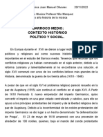 Nicolas Cruz Historia 2 Barroco Medio - Contexto Historico Politico y Social