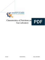 Characteristics of Petroleum and Natural Gas Laboratory: DR - Omar Chemical &petro. Osama, Abu Obiada