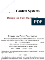 Digital Control Design via Pole Placement