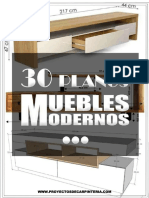 Guia Con 30 Planos para Hacer Muebles Modernos de Madera