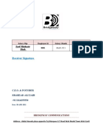 Receiver Signature: Syed Mudassir Shah