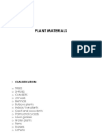 PLANT MATERIALS CLASSIFICATION AND USES