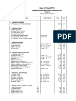 Bill of Quantity: Pembangunan Rumah Ambrossia Residence