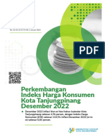 Perkembangan Indeks Harga Konsumen Kota Tanjungpinang Desember 2022