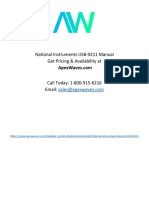 National Instruments USB-9211 Manual Get Pricing & Availability at Call Today: 1-800-915-6216 Email