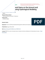 The Effects of Check Dams On The Amount and Pattern of Flood Using Hydrological Modeling