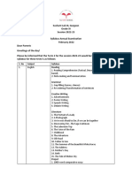 XI FinalExamSyllabus Feb2023