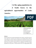 On The Trail of The Aging Populations in Japan and South Korea To The Agricultural Opportunities of Latin America
