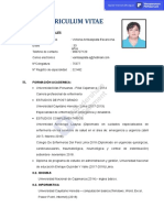 CV Enfermera especialista emergencias