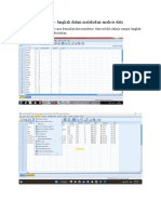 Langkah - Langkah Dalam Melakukan Analisis Data