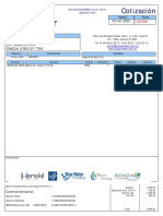 Cotización de clor tableta para empresa de Cancún