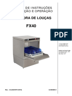 Lavadora de Loucas FX40 Manual de Instrucoes