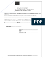 Anexo - Formulario Nro 3.1.1 - Otorgamiento de Garantias Inherentes Al Orden Publico para Concentraciones de Indole Politico