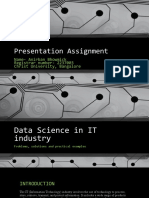 Application of Data Science in IT Industry PPT Assignment