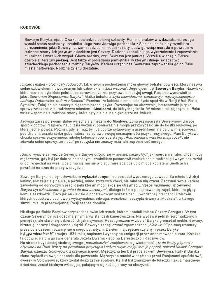 Rok 1984 Streszczenie Ostatni Dzwonek Przedwiośnie Streszczenie Szczegółowe - Ostatnidzwonek - PL | PDF