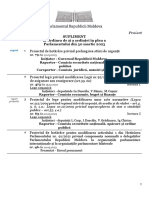 Supliment La Proiectul Ordinii de Zi A Ședinței În Plen A Parlamentului Din 30 Martie 2023