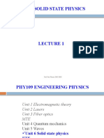 Unit 6 Solid State Physics: Prof. Reji Thomas DRC-DRD