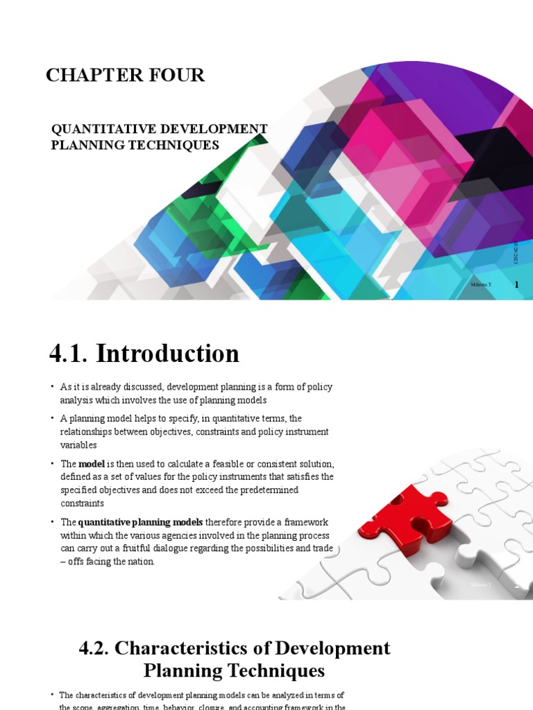 Quantitative Development Planning Models | PDF | Economic Growth ...