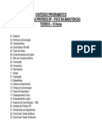 Conteúdo Programático Tecnologia Profibus DP - Foco Na Manutenção Teórico - 16 Horas