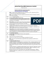 Investigational New Drug (IND) Submission Checklist: WWW - Fda.gov/cder/forms/1571-1572-Help - HTML
