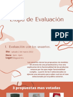 Etapa de Evaluación