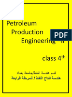 petroleum production Engineering II- هندسة انتاج النفط للمرحله الرابعة -جامعة بغداد