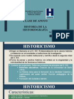 Historia de la historiografía y el historicismo