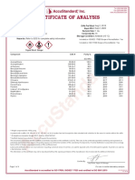 Certificado PAHs Mix Accustandard