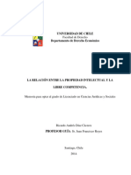 La Relación Entre La Propiedad Intelectual y La Libre Competencia