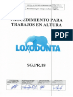 SG - PR.18 Procedimientos para Trabajos en Altura