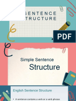 Sentence: Structure