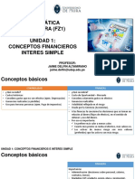 Matemática Financiera (Fz1) Unidad 1: Conceptos Financieros Interes Simple