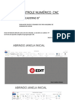 3º Modulo Controle Numérico CNC: "Caderno B"