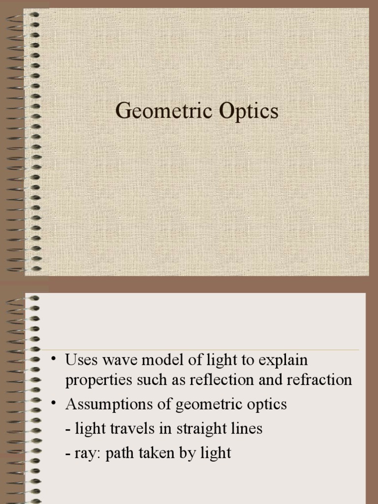 Geometric Optics PDF