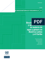 Brechas, Desafíos y Oportunidades en Materia de Agua y Género en América Latina y El Caribe