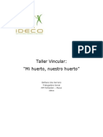 TALLER VINCULAR (MI HUERTO, TU HUERTO)