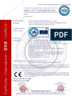 Certificate of Compliance: Certificate's Holder: Sinicmed Engineering Co., LTD