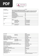 Axis Bank Service Charges