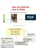 Guideline For E32102 Final 2/2022: Mrs - Tippawan Sritrakool